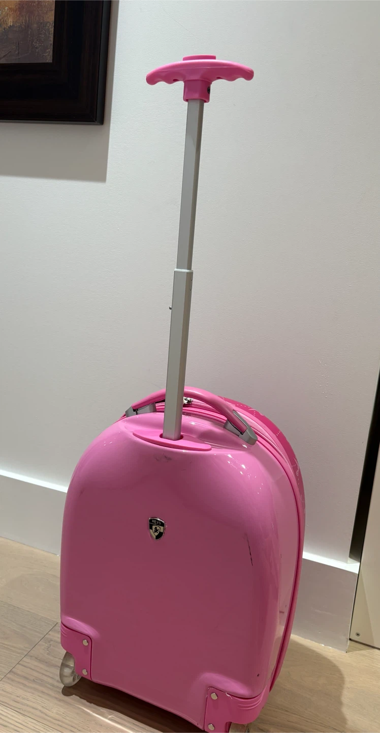 Kids Pink Unicorn Rolling Suitcase - photo 5