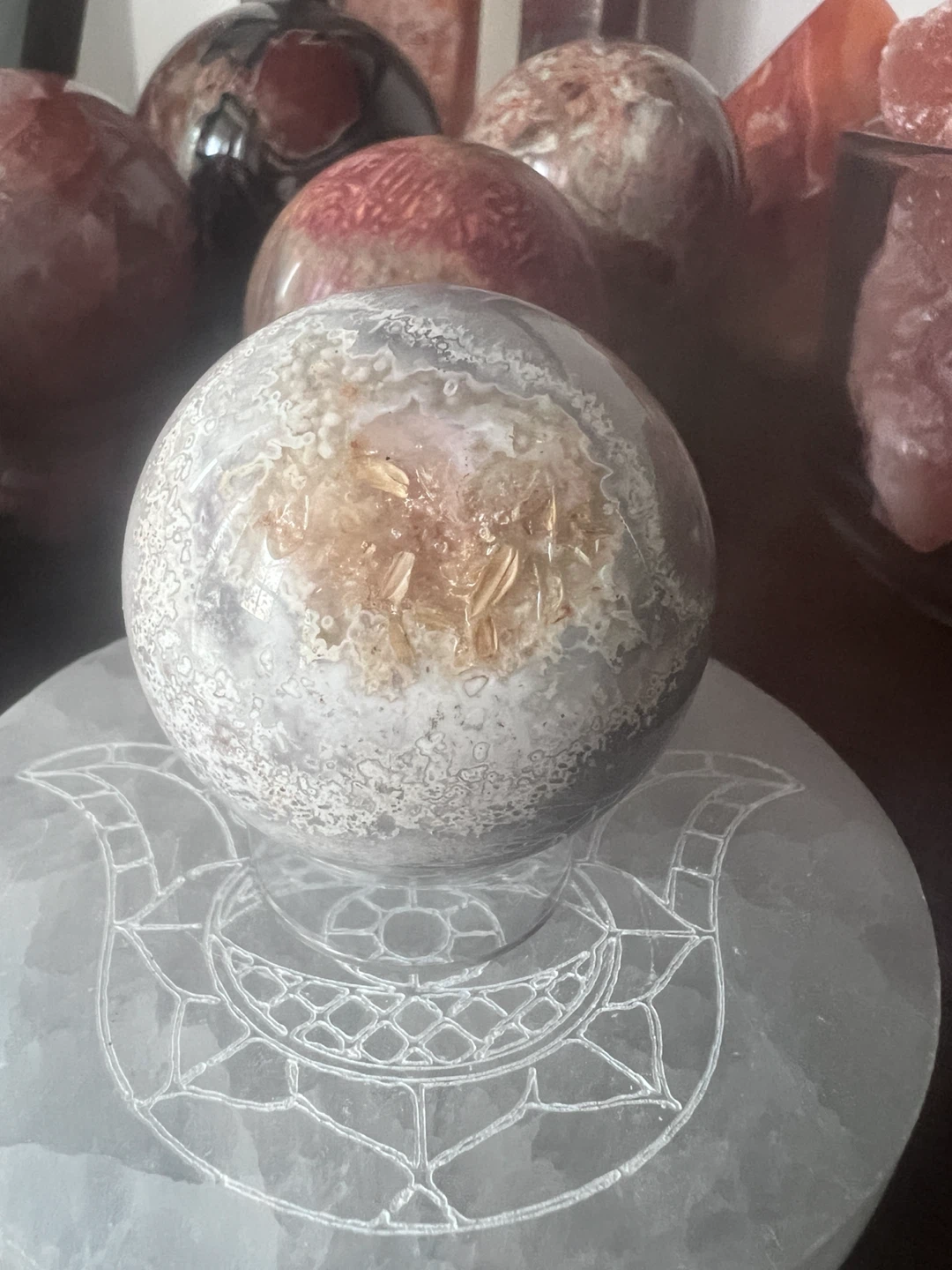 MEXICAN LACE AGATE SPHERE - photo 3