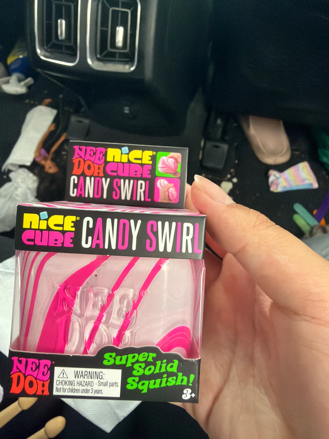 Nee Doh Super Solid Squish Candy Swirl