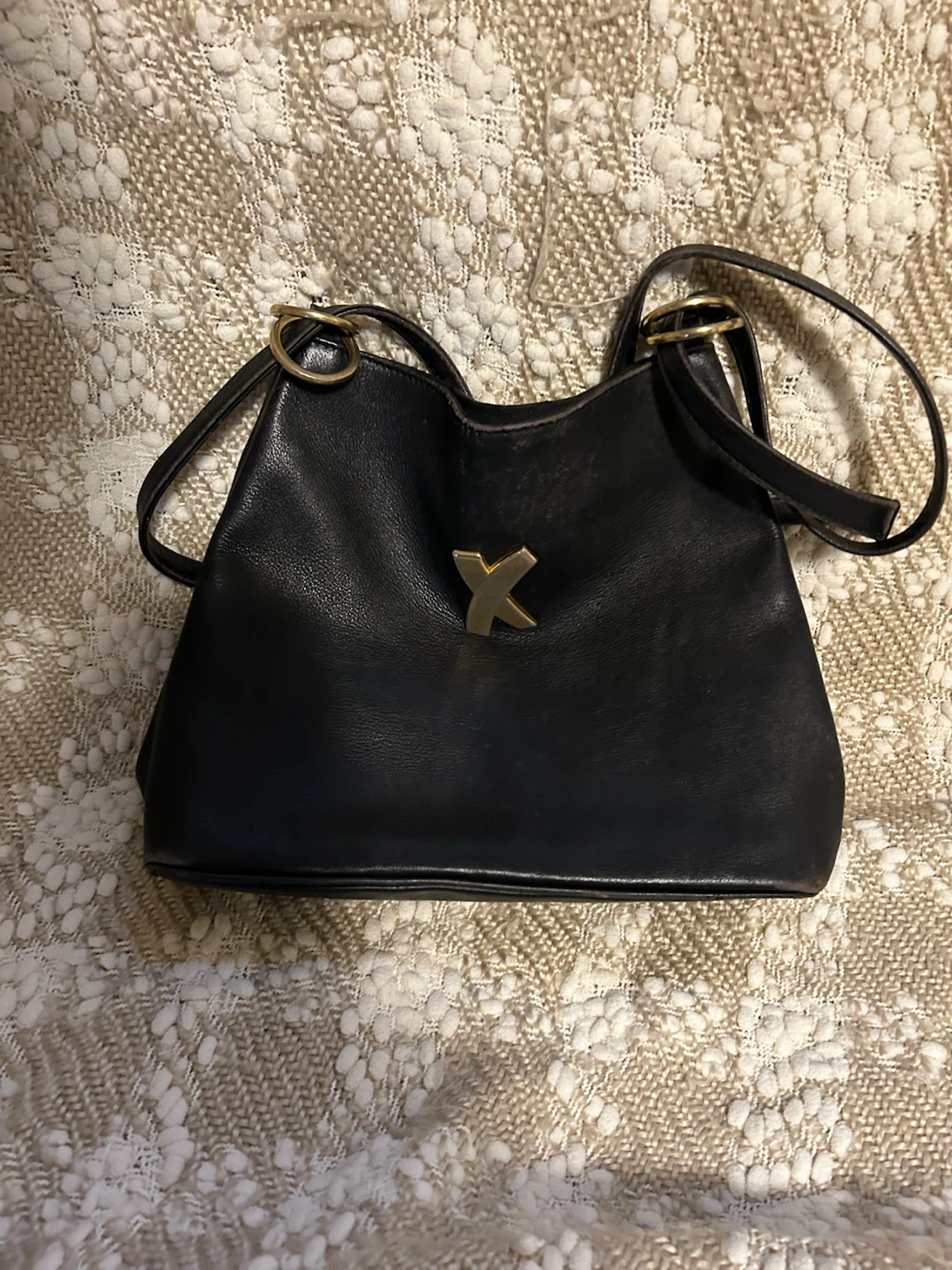 Designer, Paloma Picasso Black Leather evening bag - photo 3
