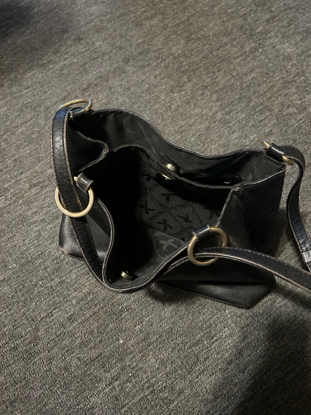 Designer, Paloma Picasso Black Leather evening bag - photo 5