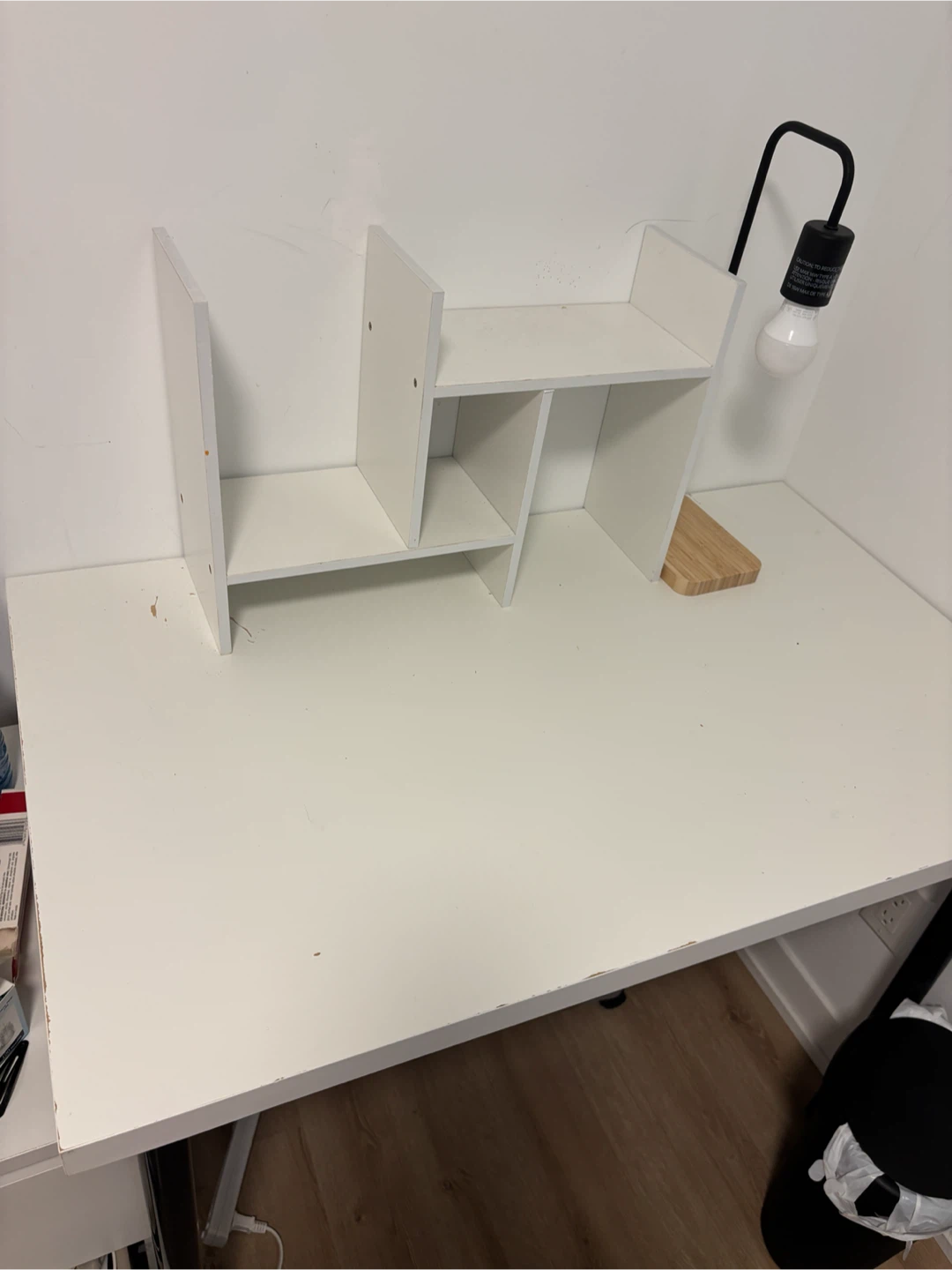 White Desk Organizer with Shelves - photo 2