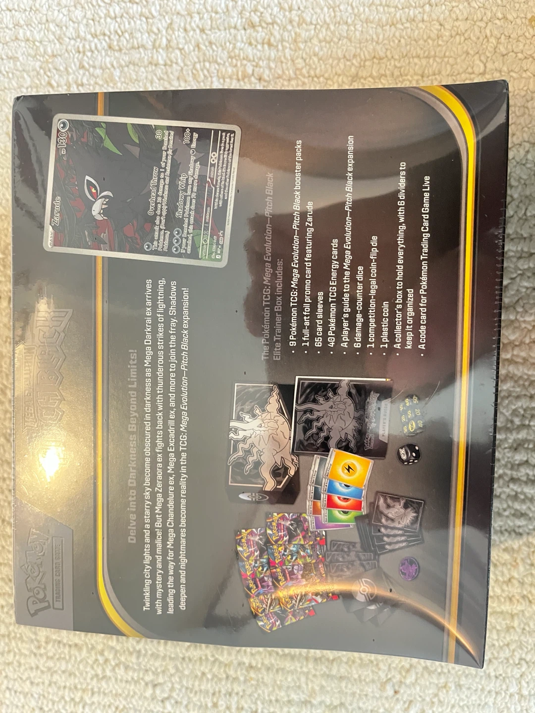 Pokemon TCG Mega Evolution Pitch Black Elite Trainer Box(sealed) - photo 2