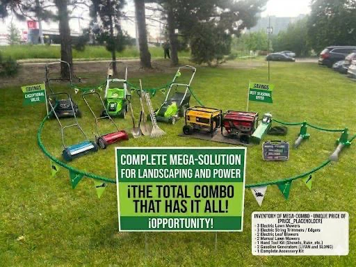 Opportunity! Mega-Combo Landscaping & Power Equipment – For Sale