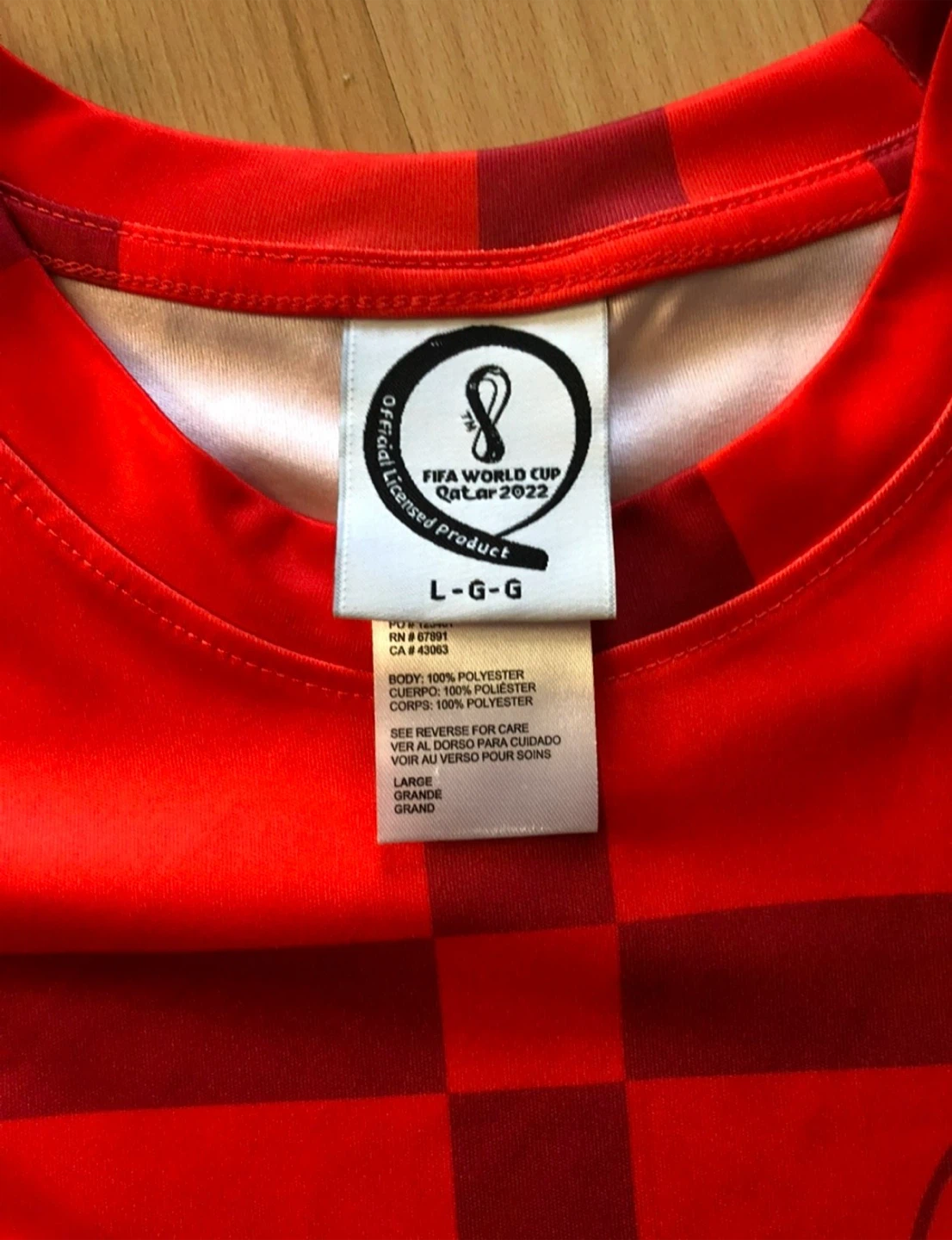 2022 FIFA World Cup Spain Shirt Adult Large P - photo 3