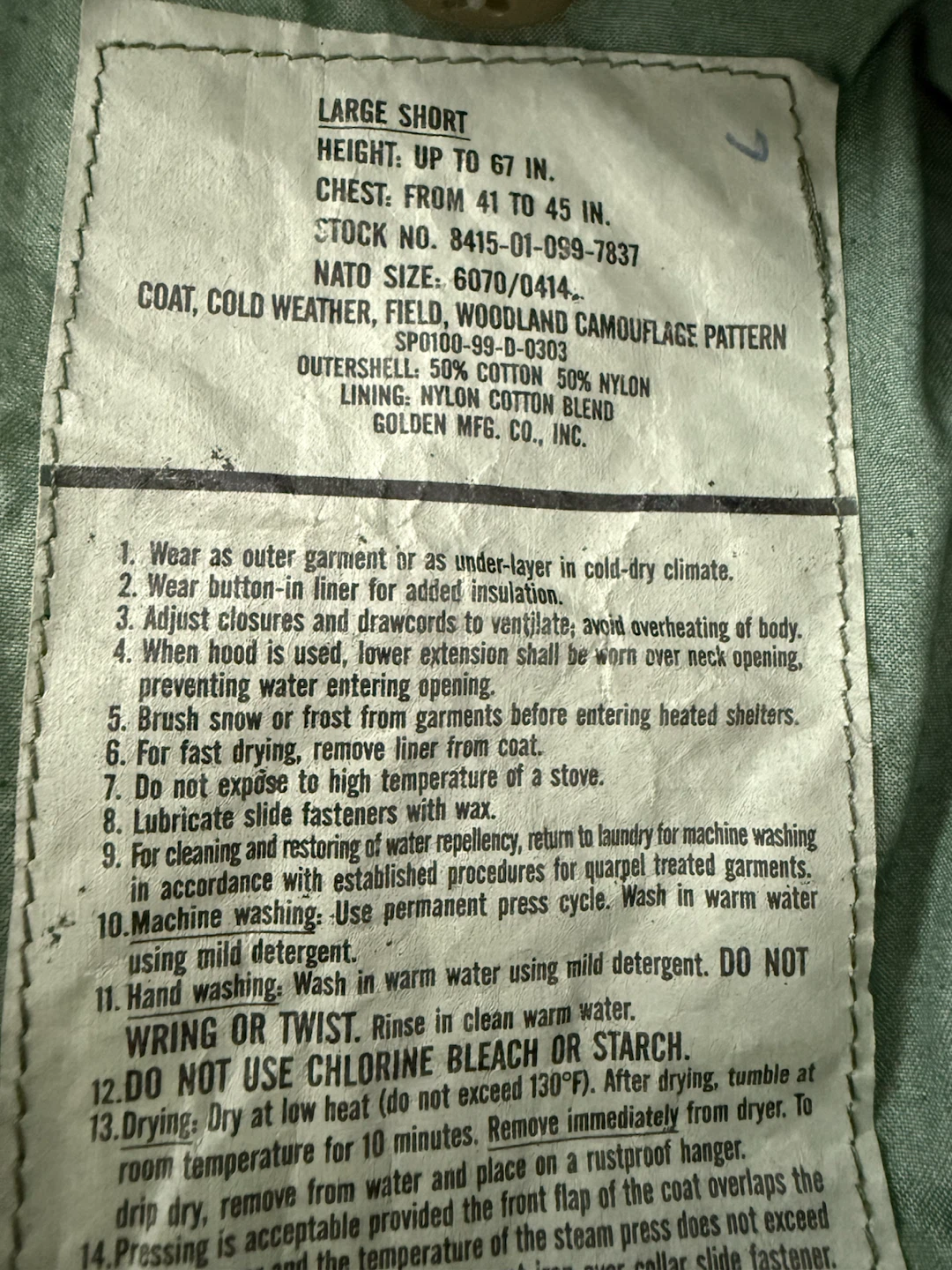 US ARMY M65 FIELD JACKET - photo 5