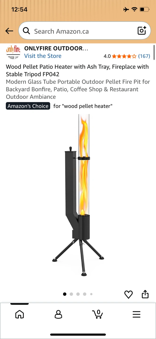ONLYFIRE Wood Pellet Patio Heater with Ash Tray