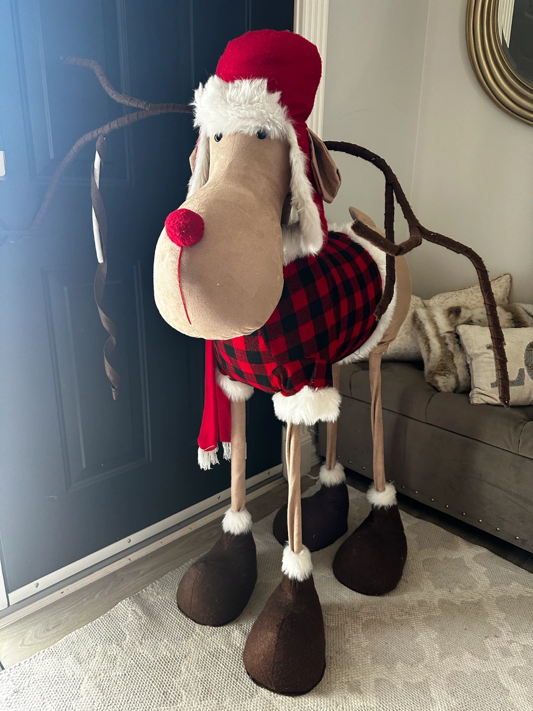 Christmas Reindeer Plush Decoration