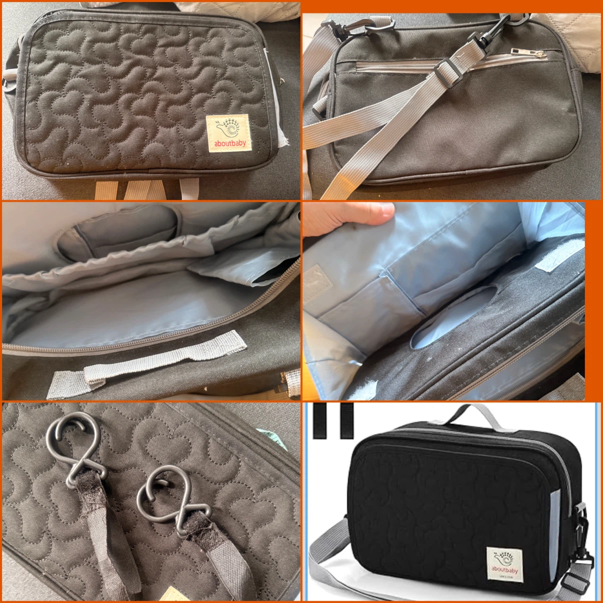 aboutbaby Quilted Travel caddy Bag