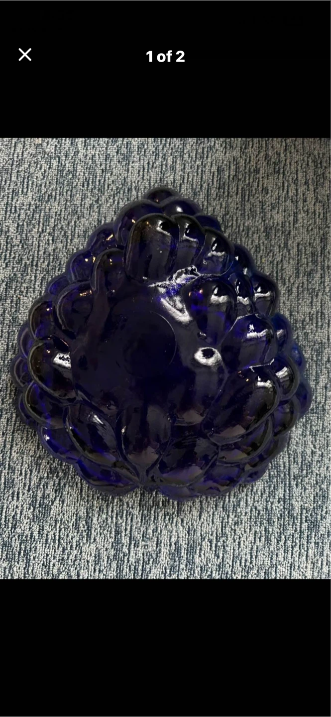 Blue Glass Candy Dish - photo 2