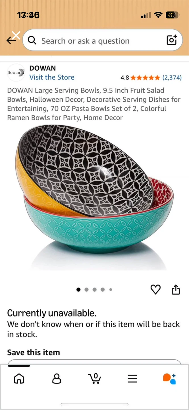 DOWAN Large Serving Bowls