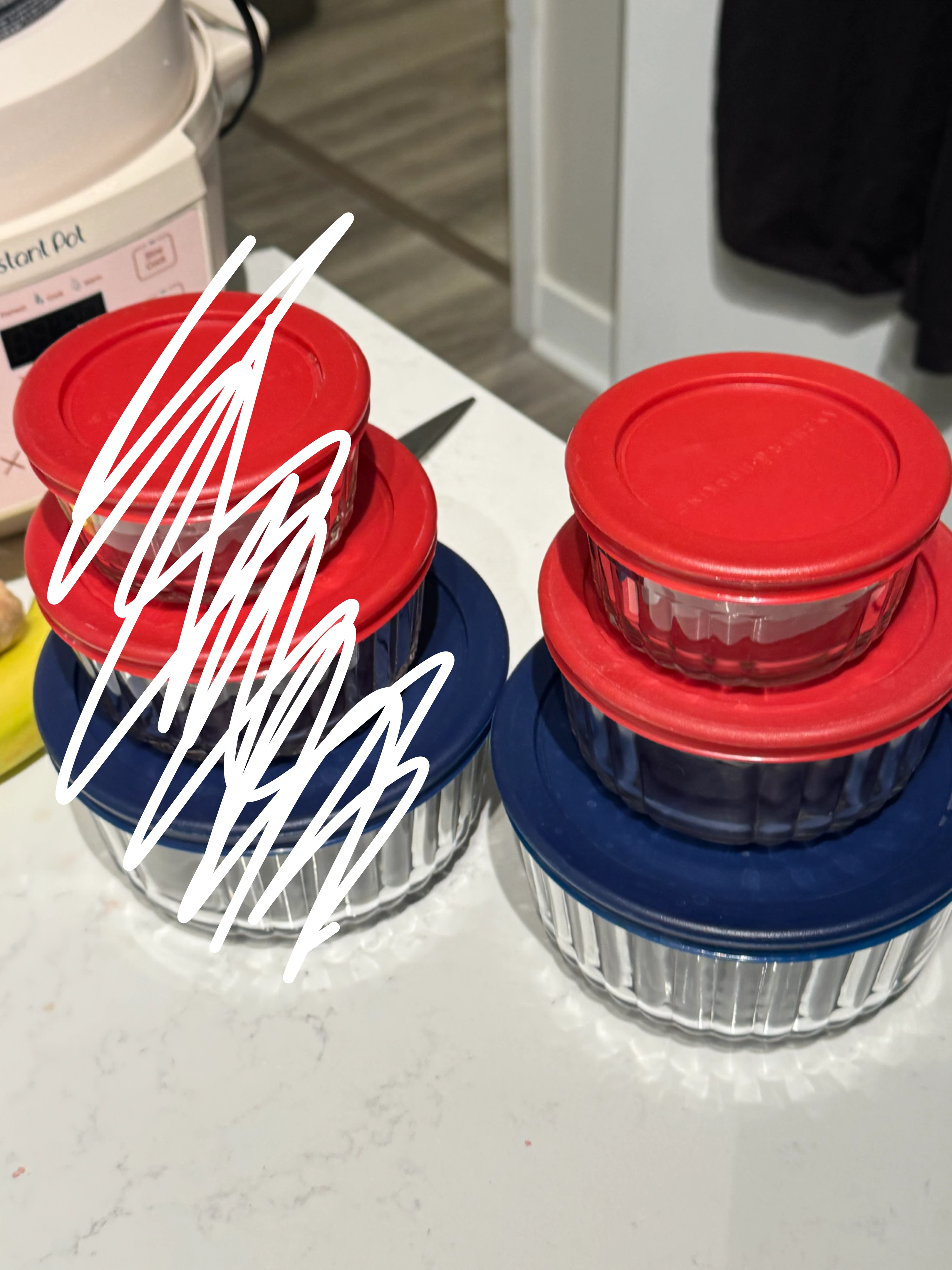 Anchor Hocking Glass Bowls with Lids