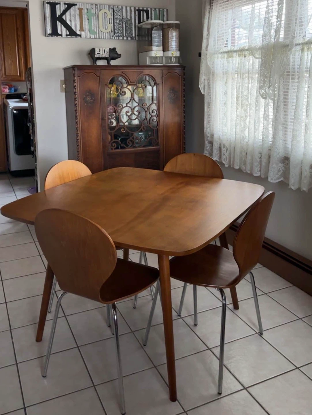Vintage Wood Dining Set