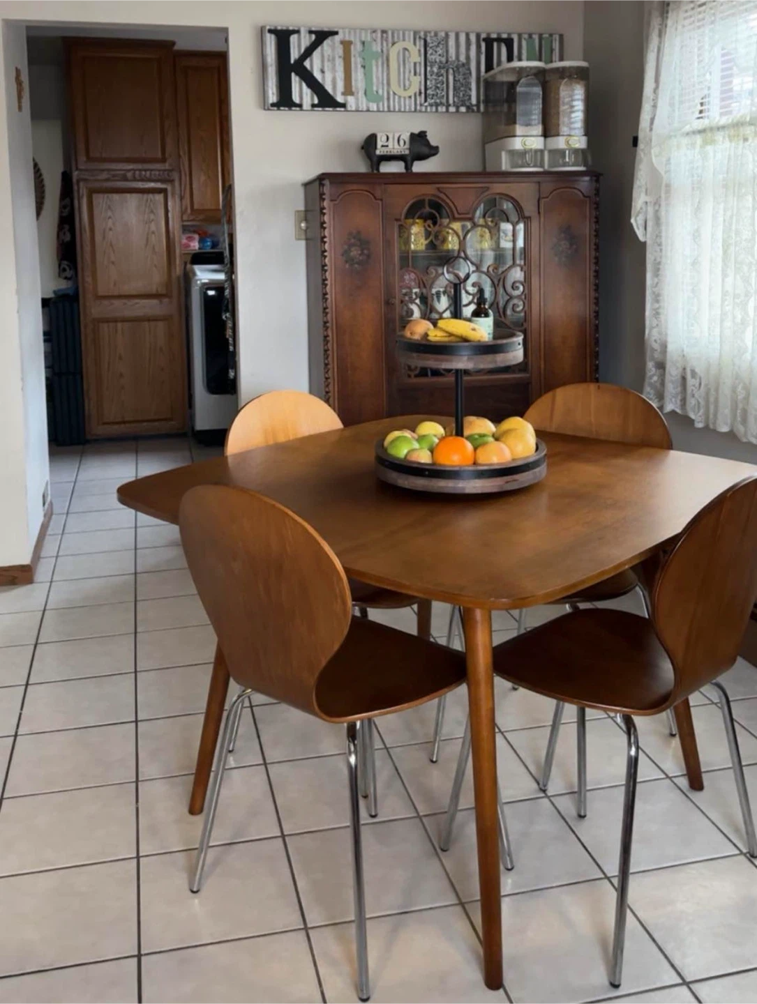 Vintage Wood Dining Set - photo 2