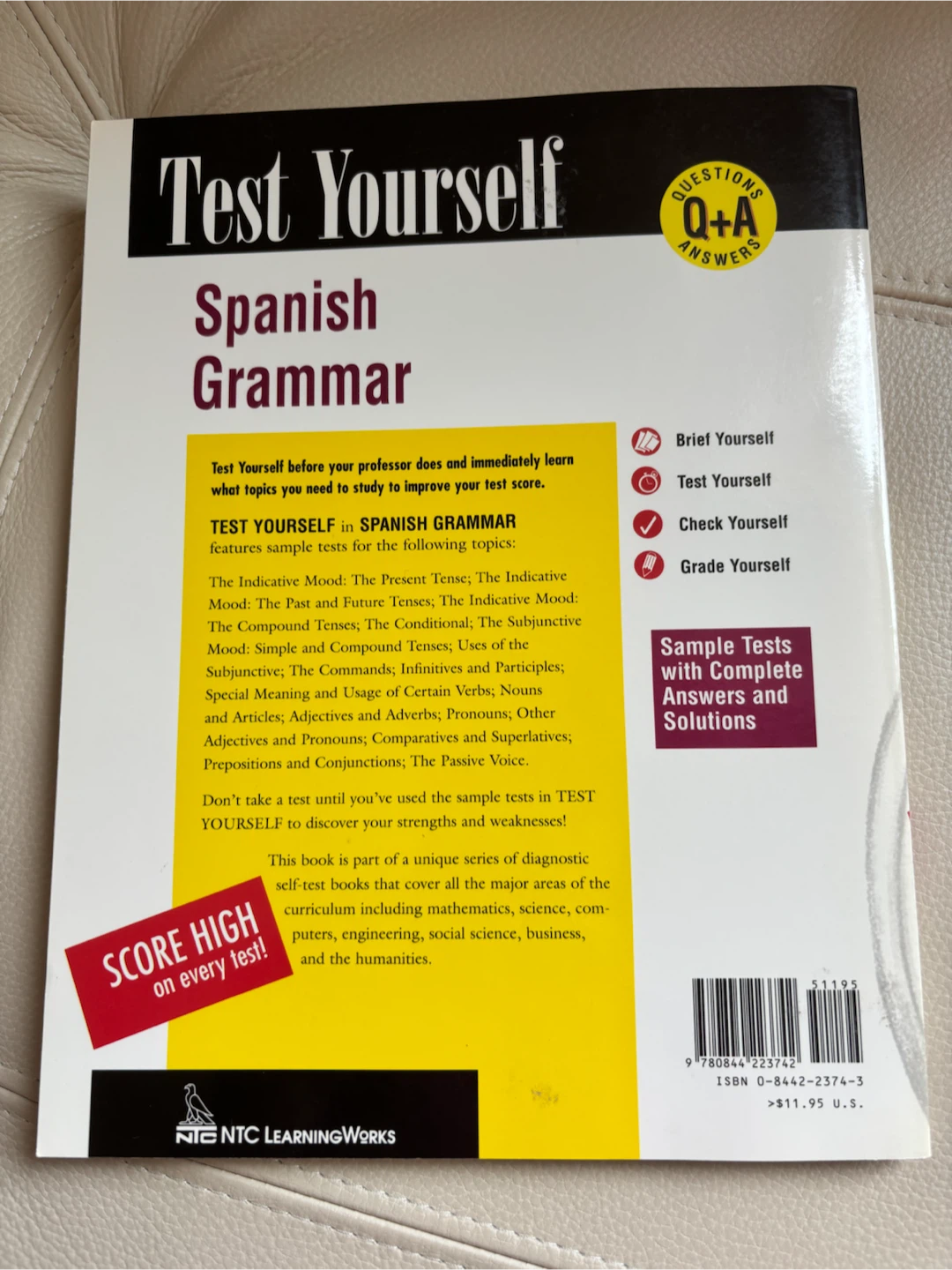 Test Yourself Spanish Grammar Book - photo 2