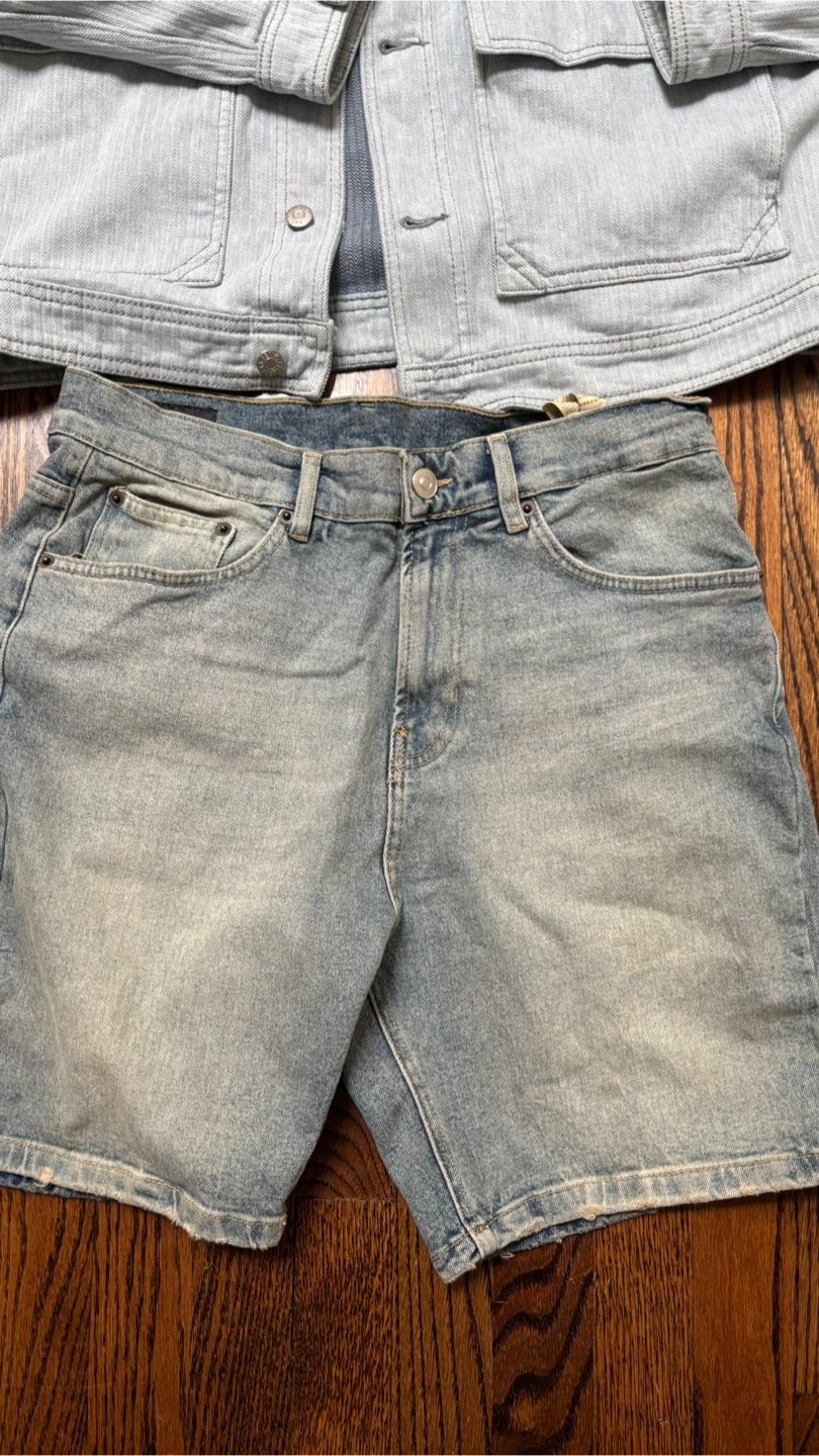 Pull & Bear Denim Jacket and Zara Denim Shorts - photo 2