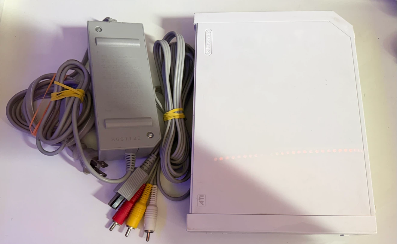 Nintendo Wii Console with Cables