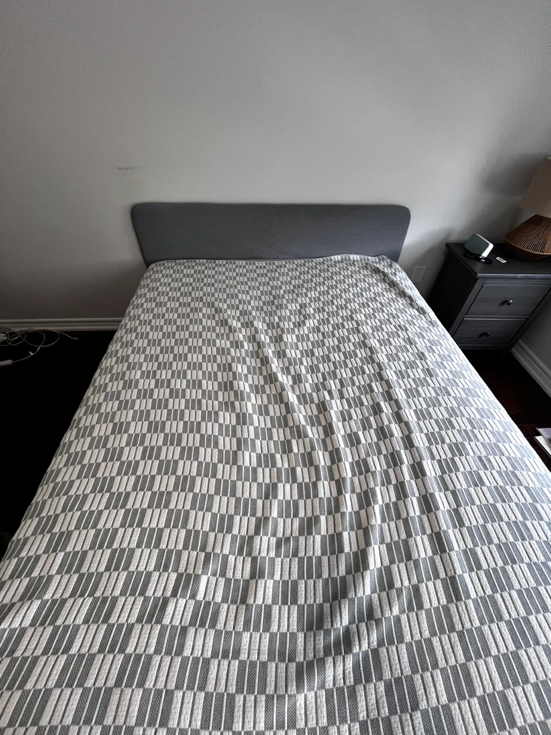 IKEA Grey Headboard Bed Frame - photo 2