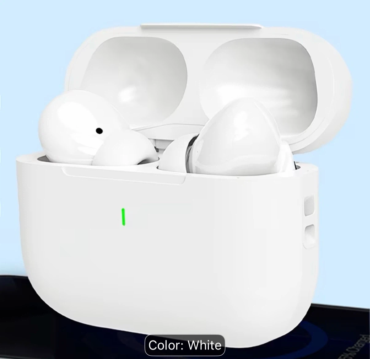 White Wireless Earbuds with Charging Case - photo 4