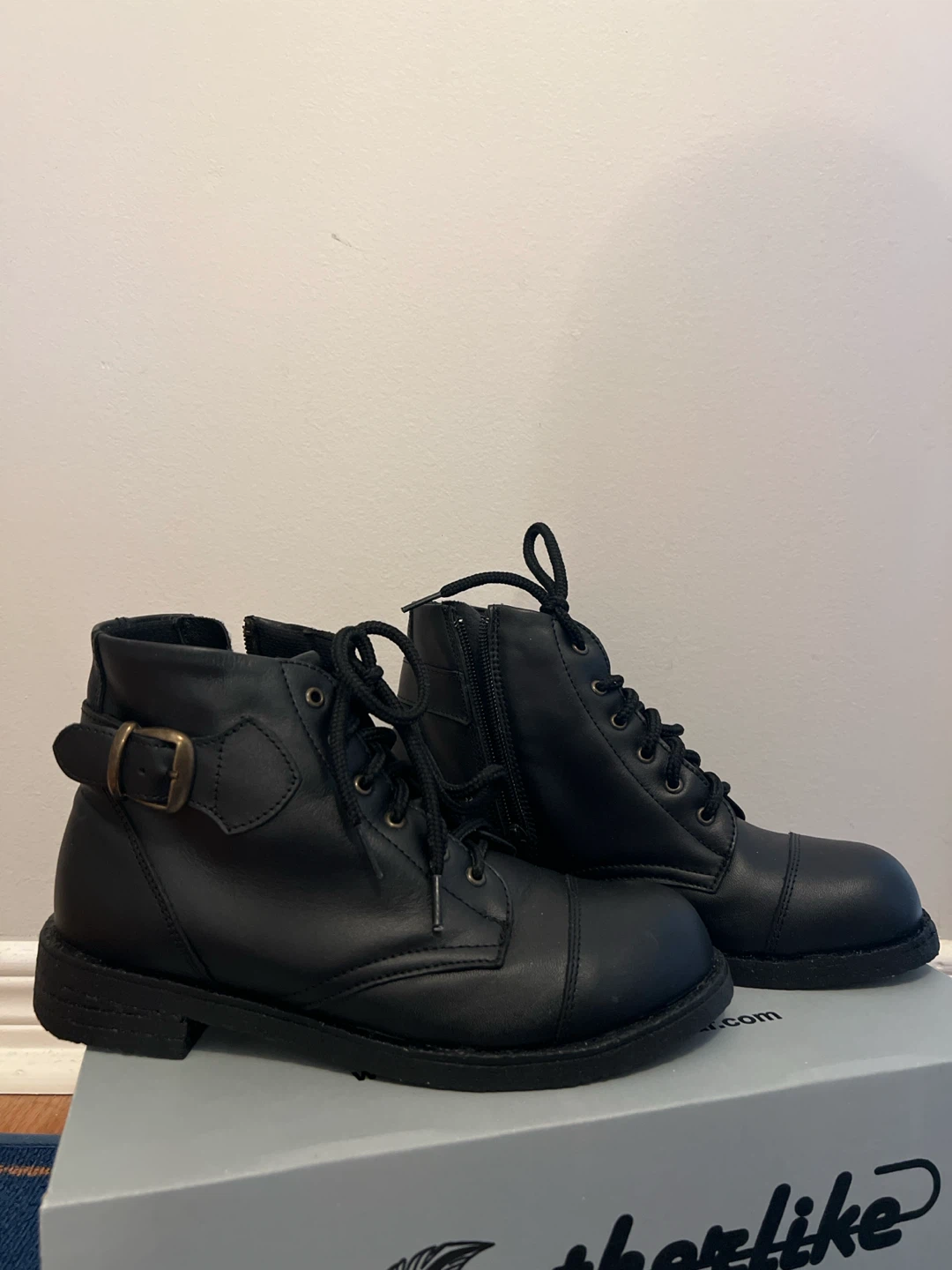Steel toe Black Combat Boots