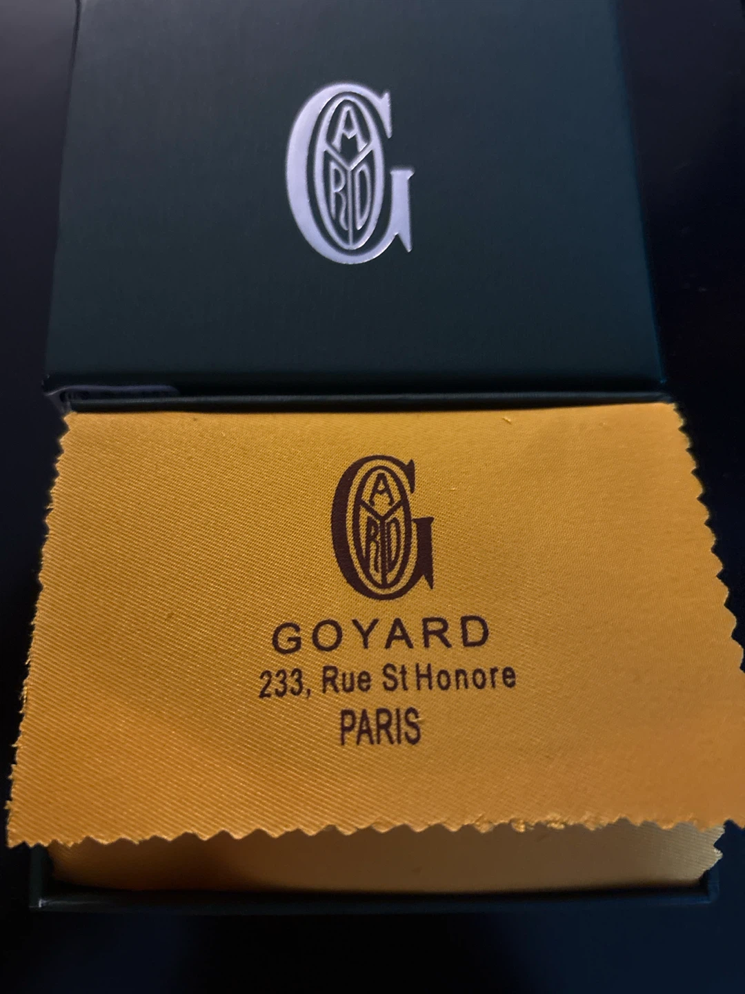 New Goyard Card Holder - Black and Tan