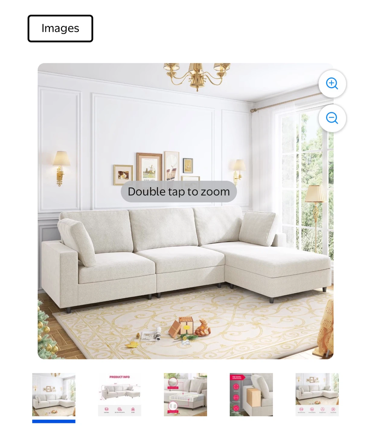 Mjkone L Shaped Sectional Couch - photo 5