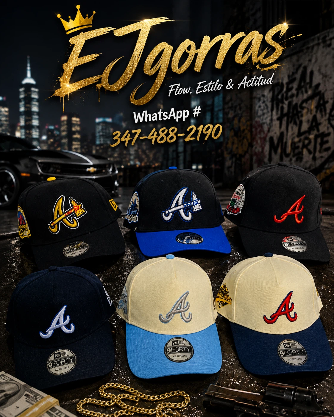 New Era Atlanta Braves 9FORTY Baseball Caps