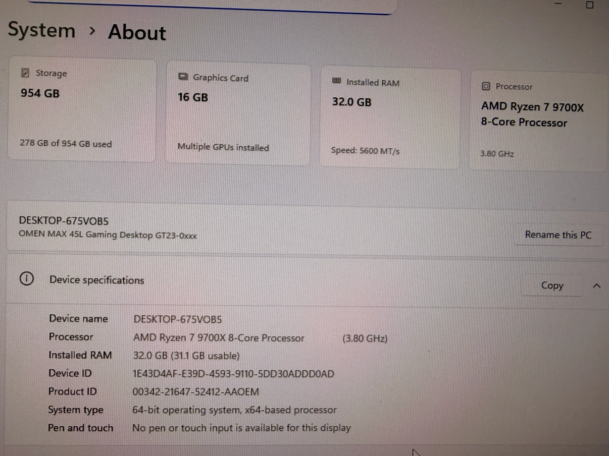 Rtx 5080 HP OMEN 45L Gaming Desktop - photo 4
