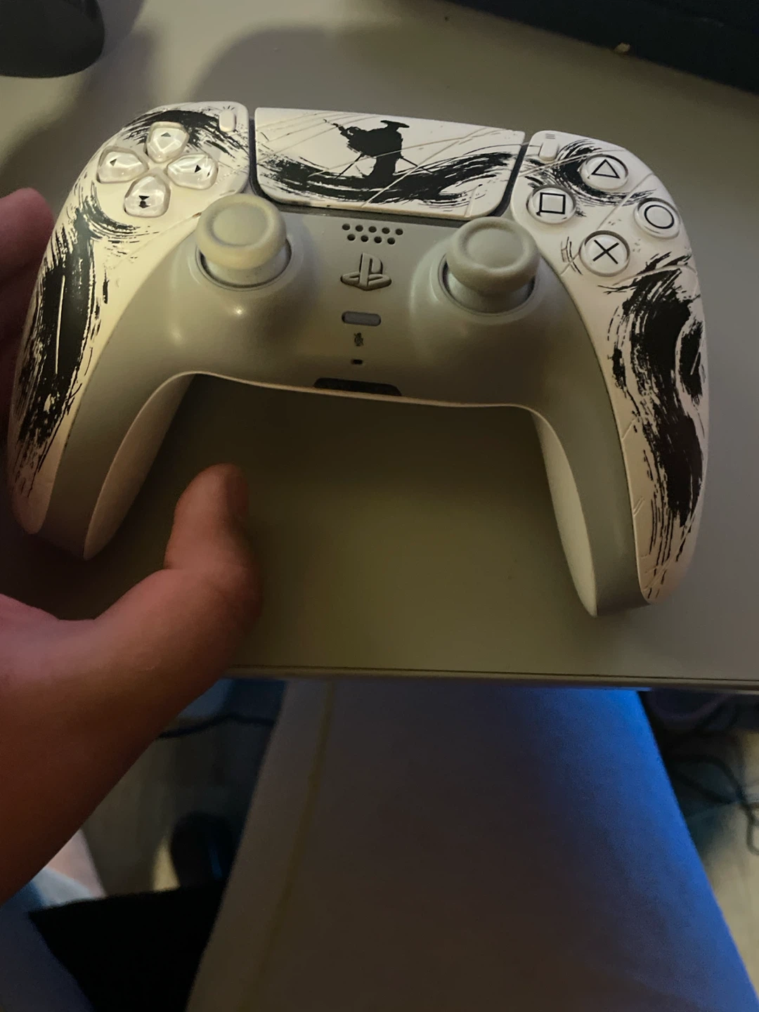 PlayStation 5 DualSense Controller - Custom White/Black Design
