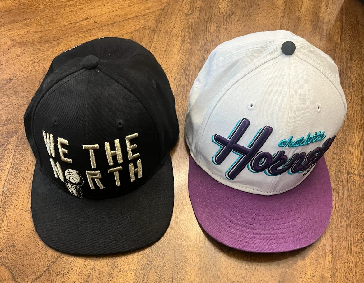 Toronto Raptors & Charlotte Hornets SnapBack Hats