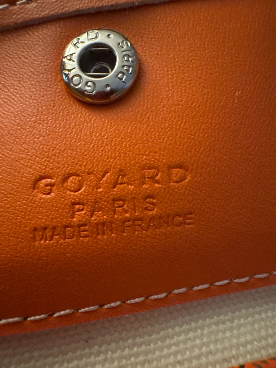 New Goyard Orange PM Tote Bag with Pouch - photo 2