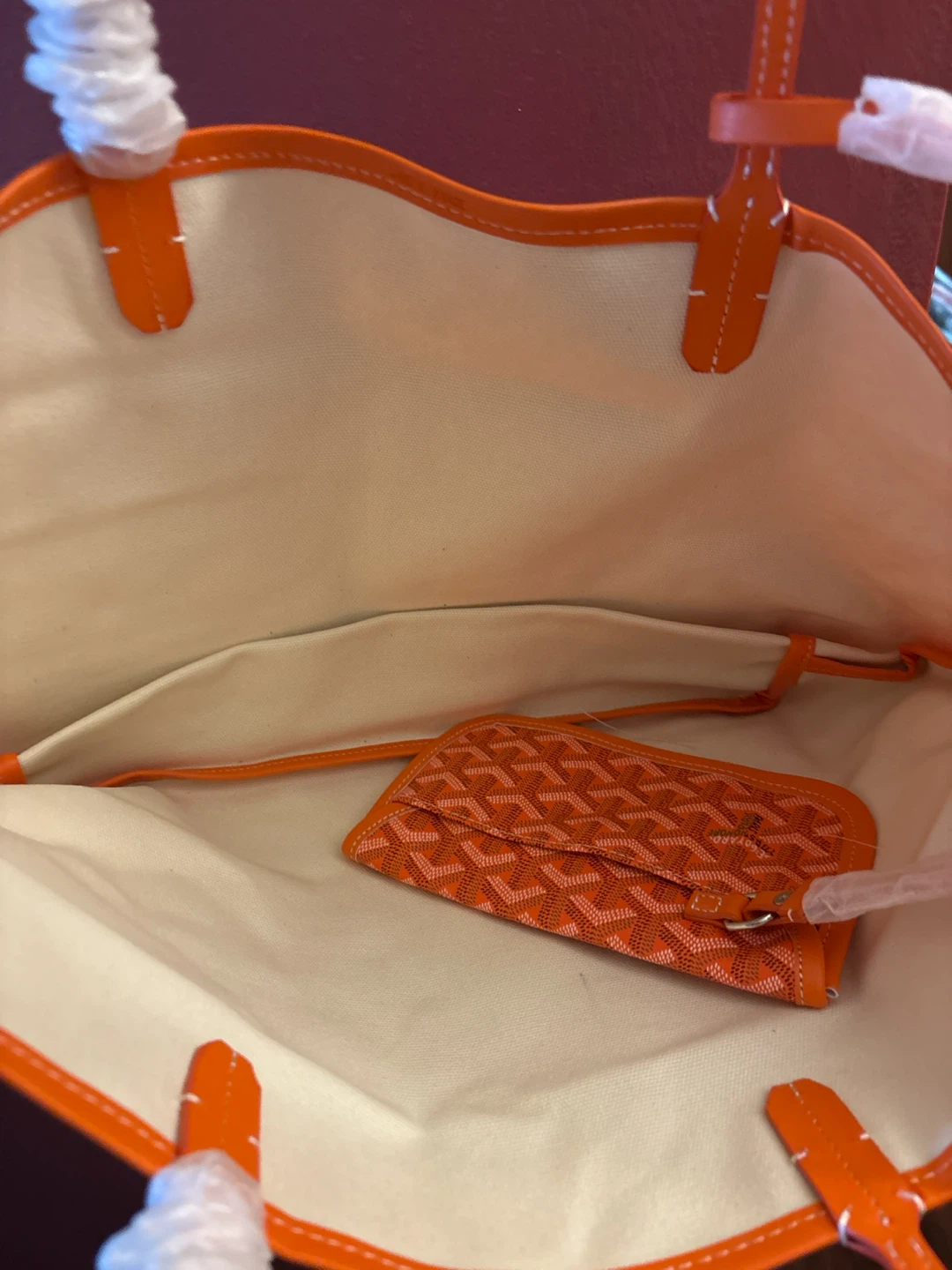 New Goyard Orange PM Tote Bag with Pouch - photo 5