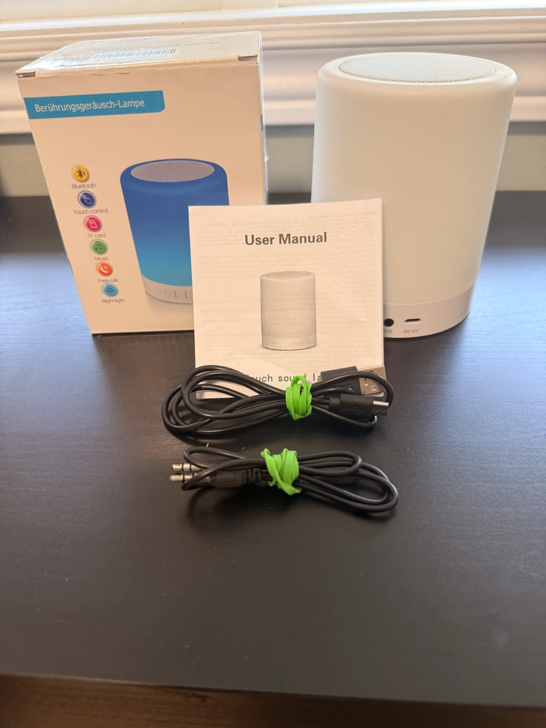 White Touch Sound Lamp with Bluetooth - photo 4