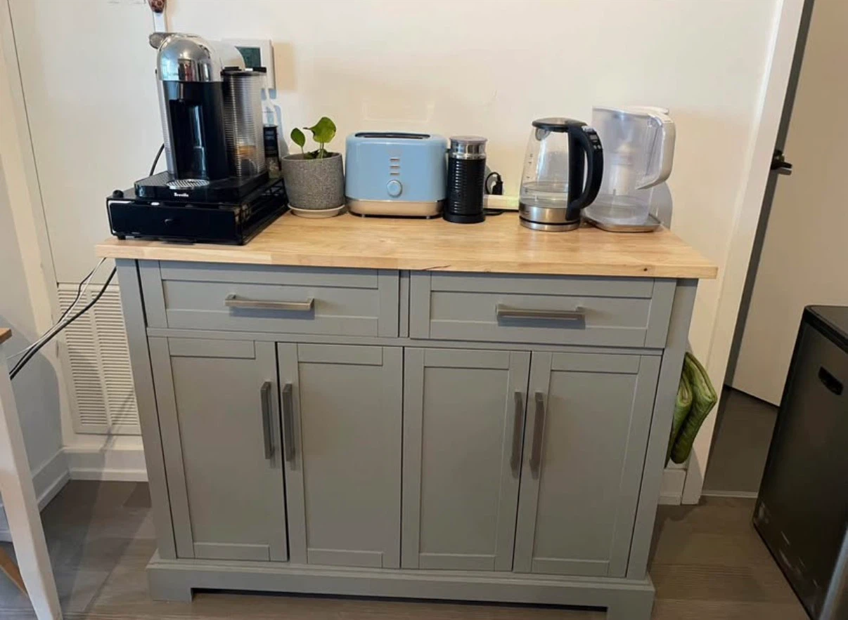 Grey Kitchen Island Cabinet - photo 2