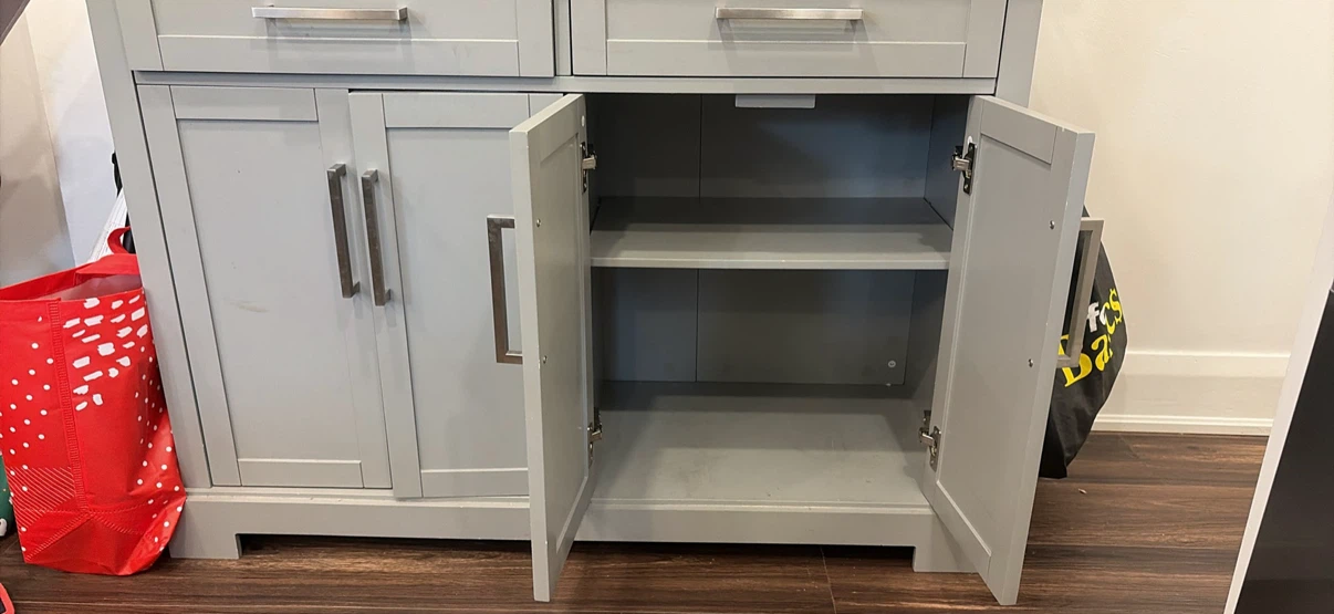 Grey Kitchen Island Cabinet - photo 3
