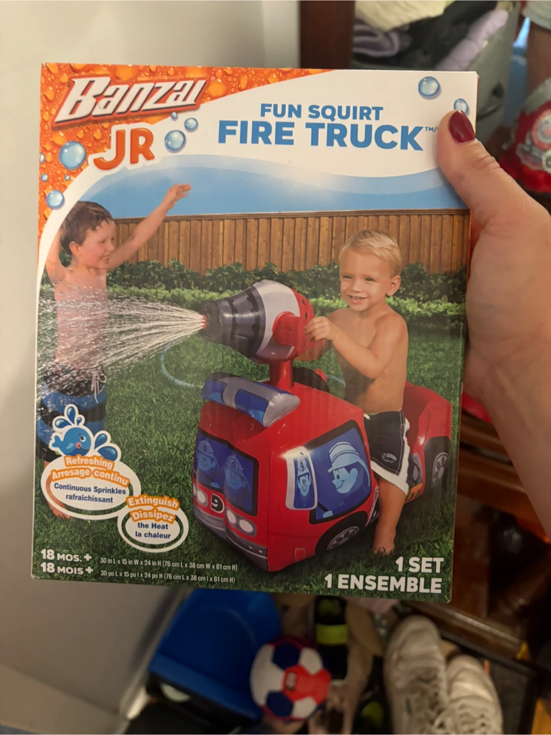 Banzai Jr. Fun Squirt Fire Truck