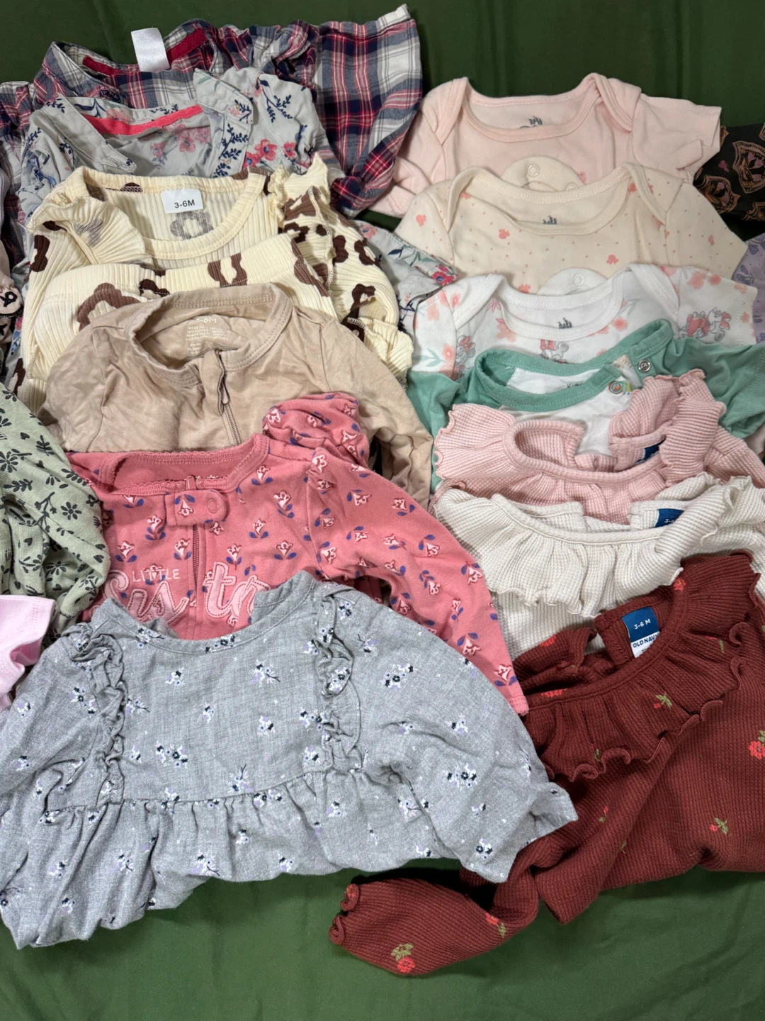 Baby Girls Clothes Bundle - 30pcs Assorted Brands & Sizes - photo 3
