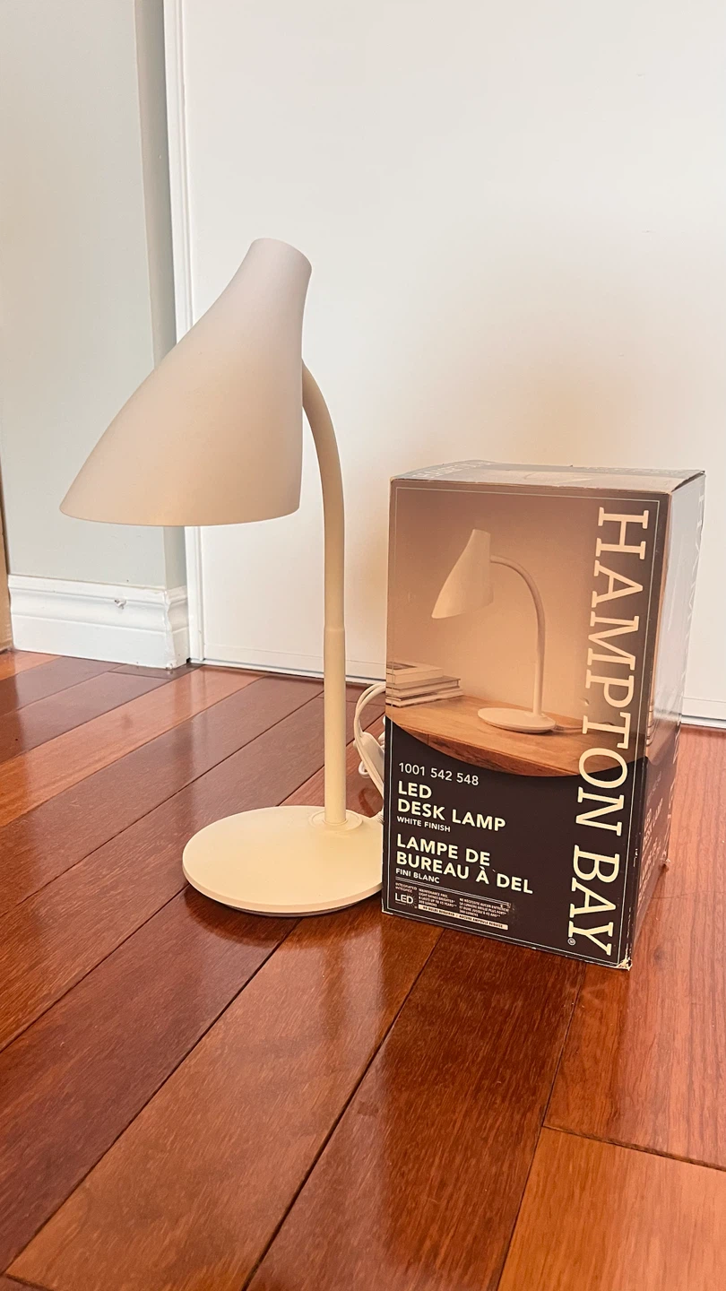 Hampton Bay LED Desk Lamp - White Finish
