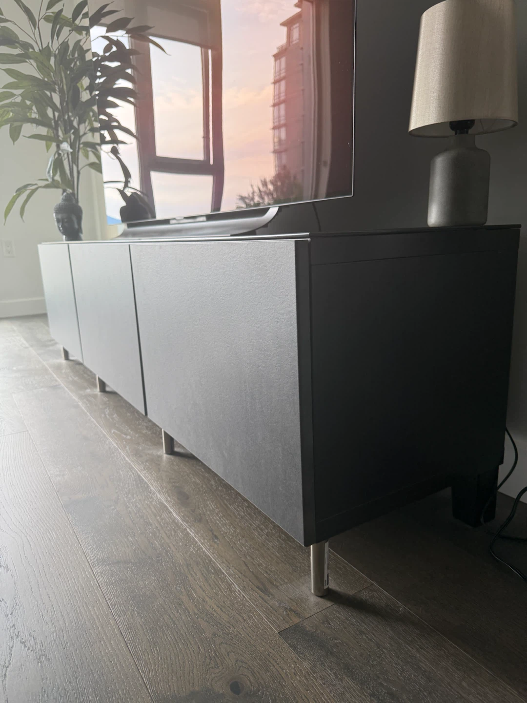 Ikea Besta tv bench with doors