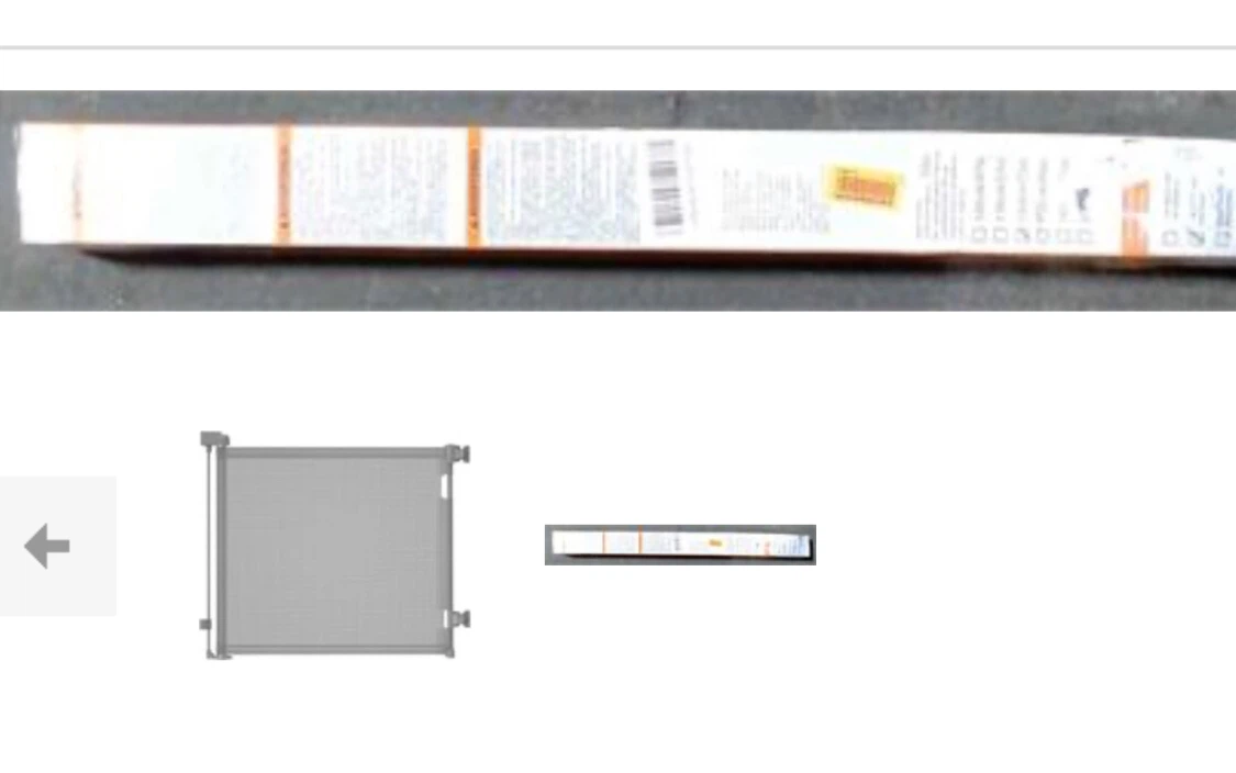 Retractable Baby Gate grey 33”x 55” - photo 2
