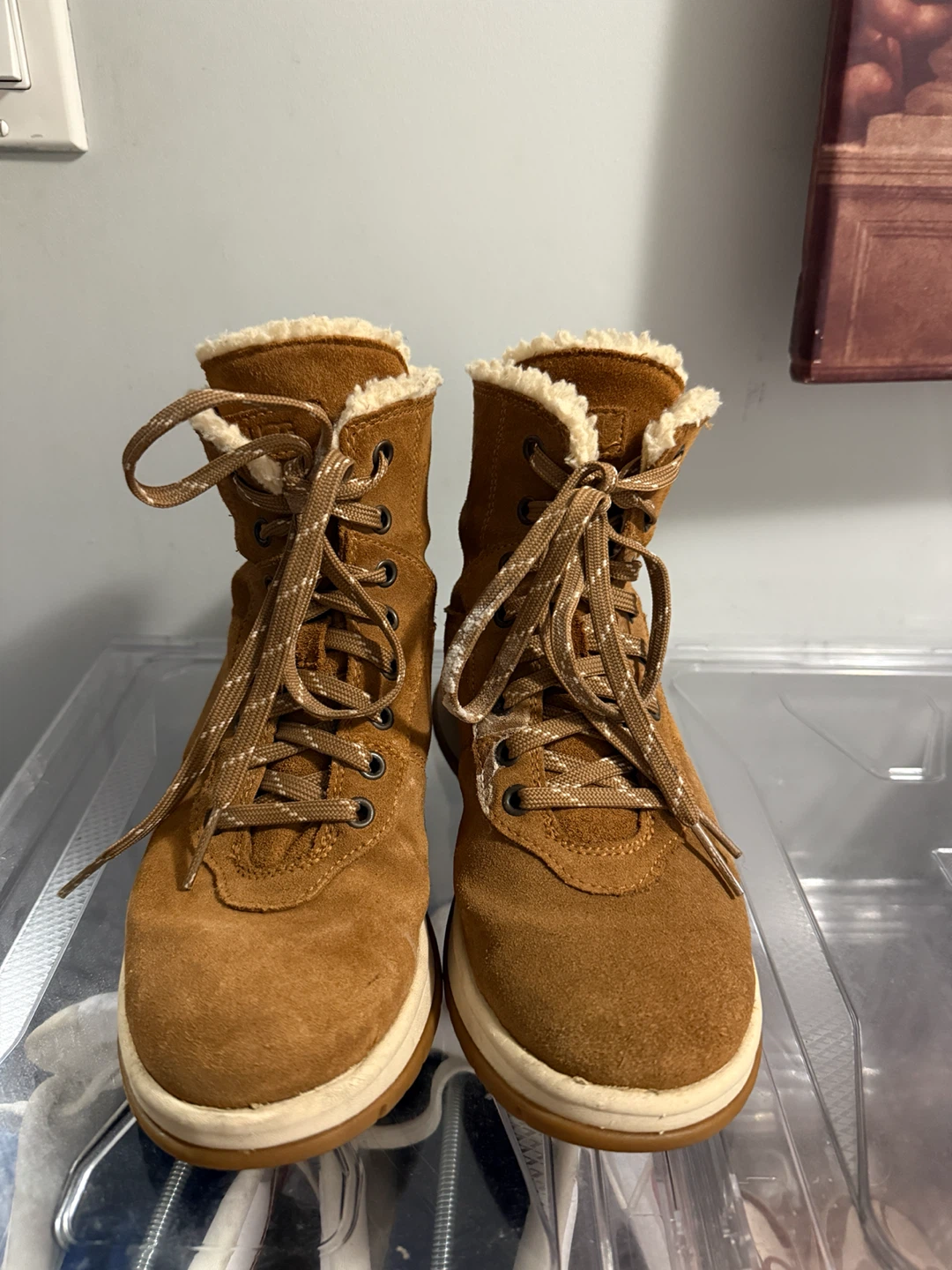 Ugg Women's Brown Suede & Shearling Winter Boots