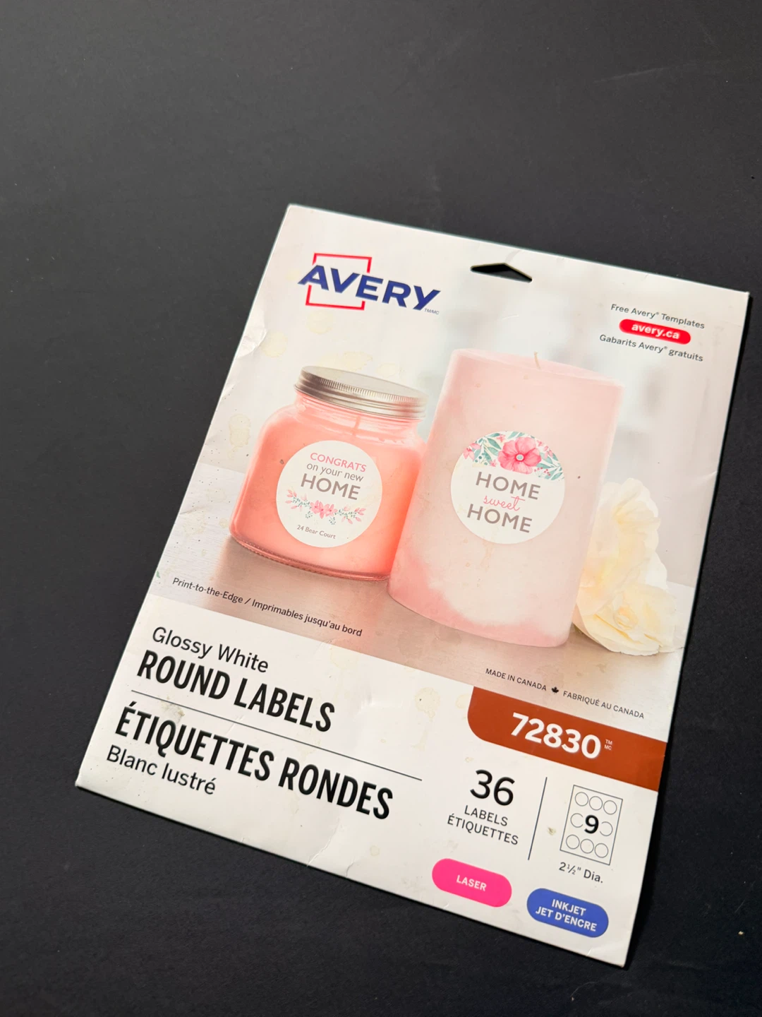 Avery Glossy White Round Labels & Transfer Sheets - photo 3