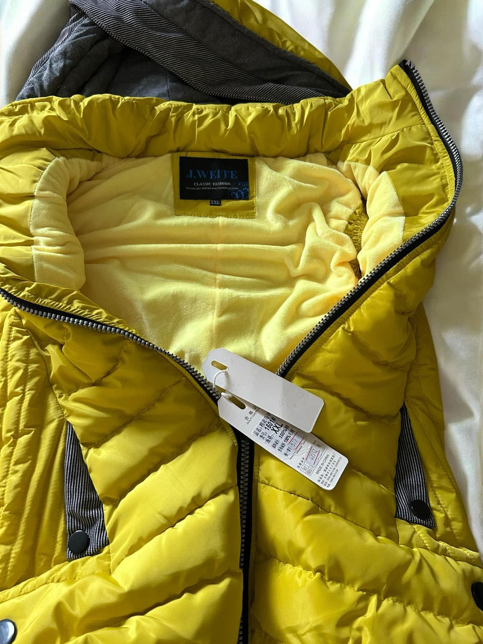J.W. Elle Puffer Vest Yellow jacket