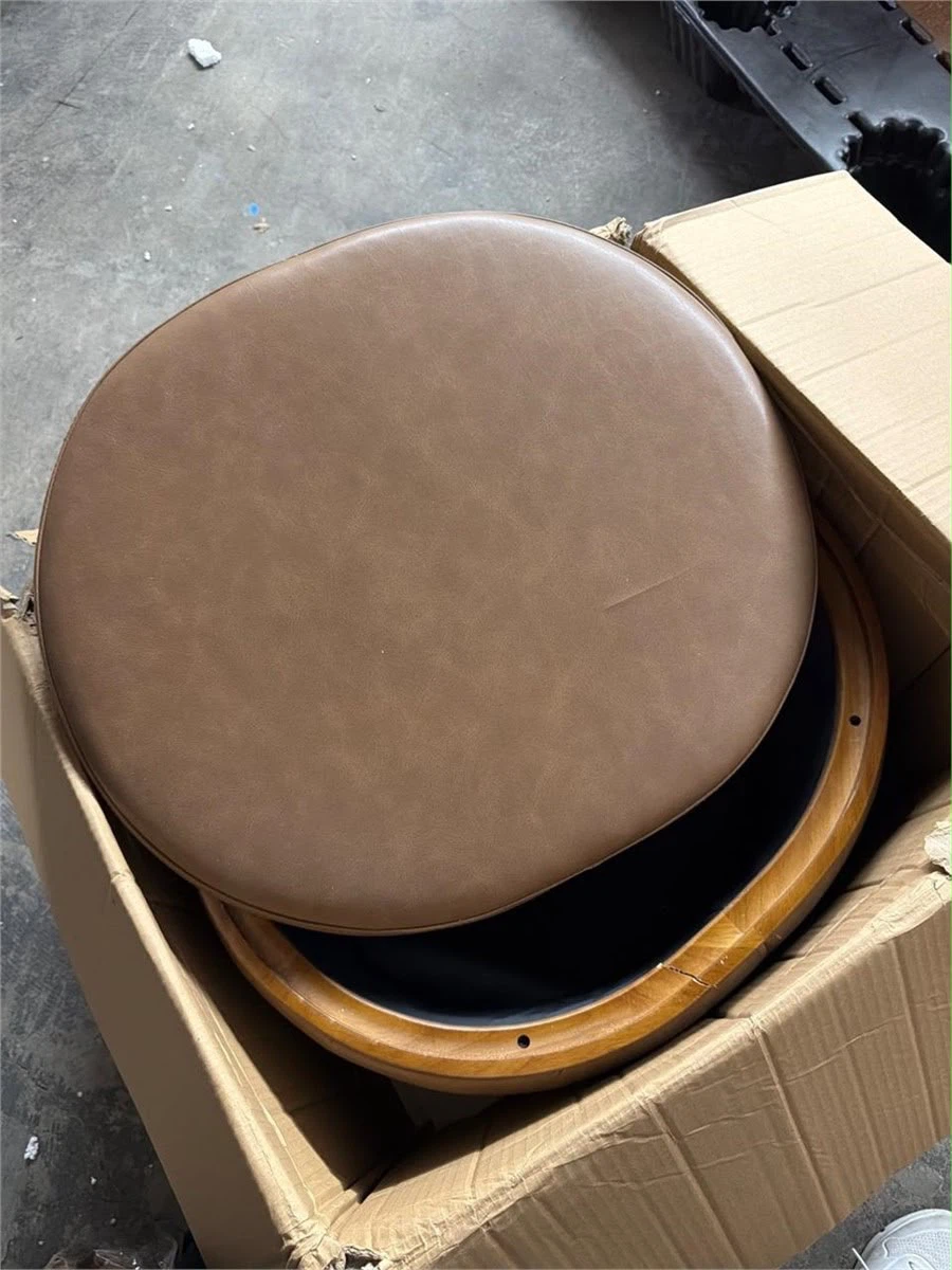Round Storage Ottoman - photo 2