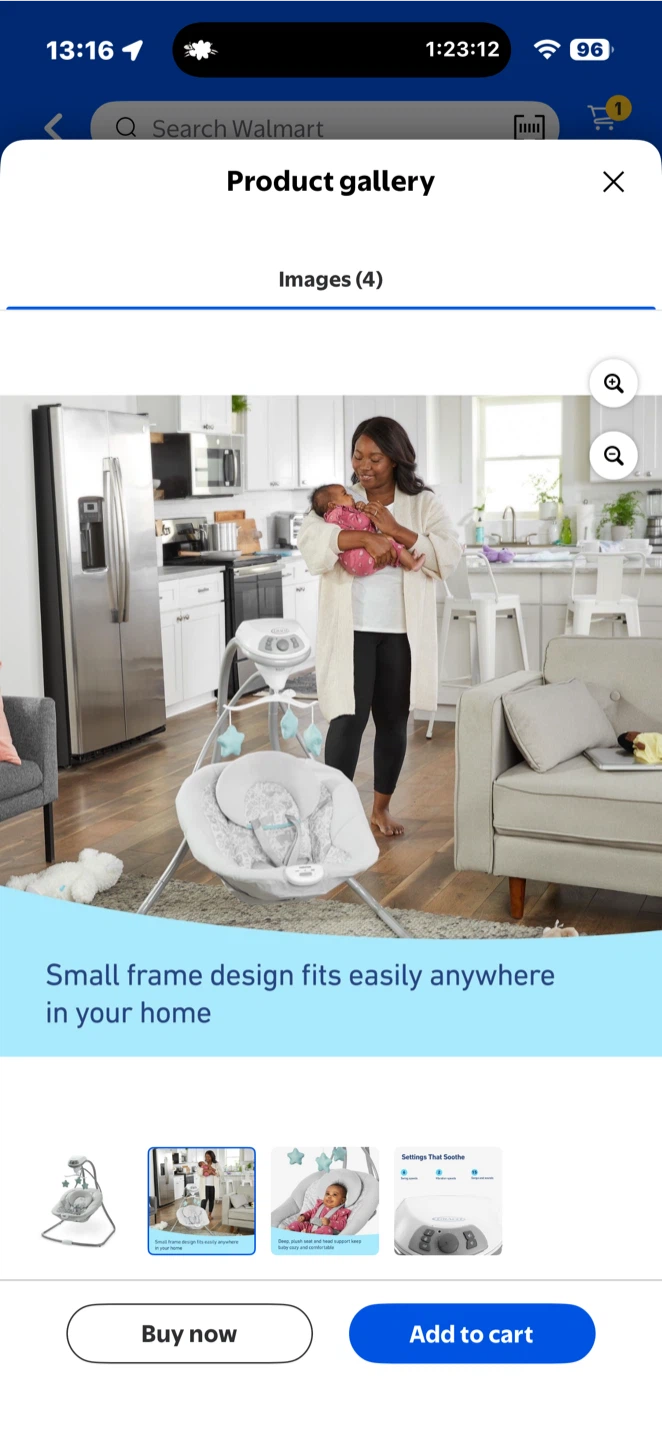 Graco Simple Sway Swing - Grey - photo 4