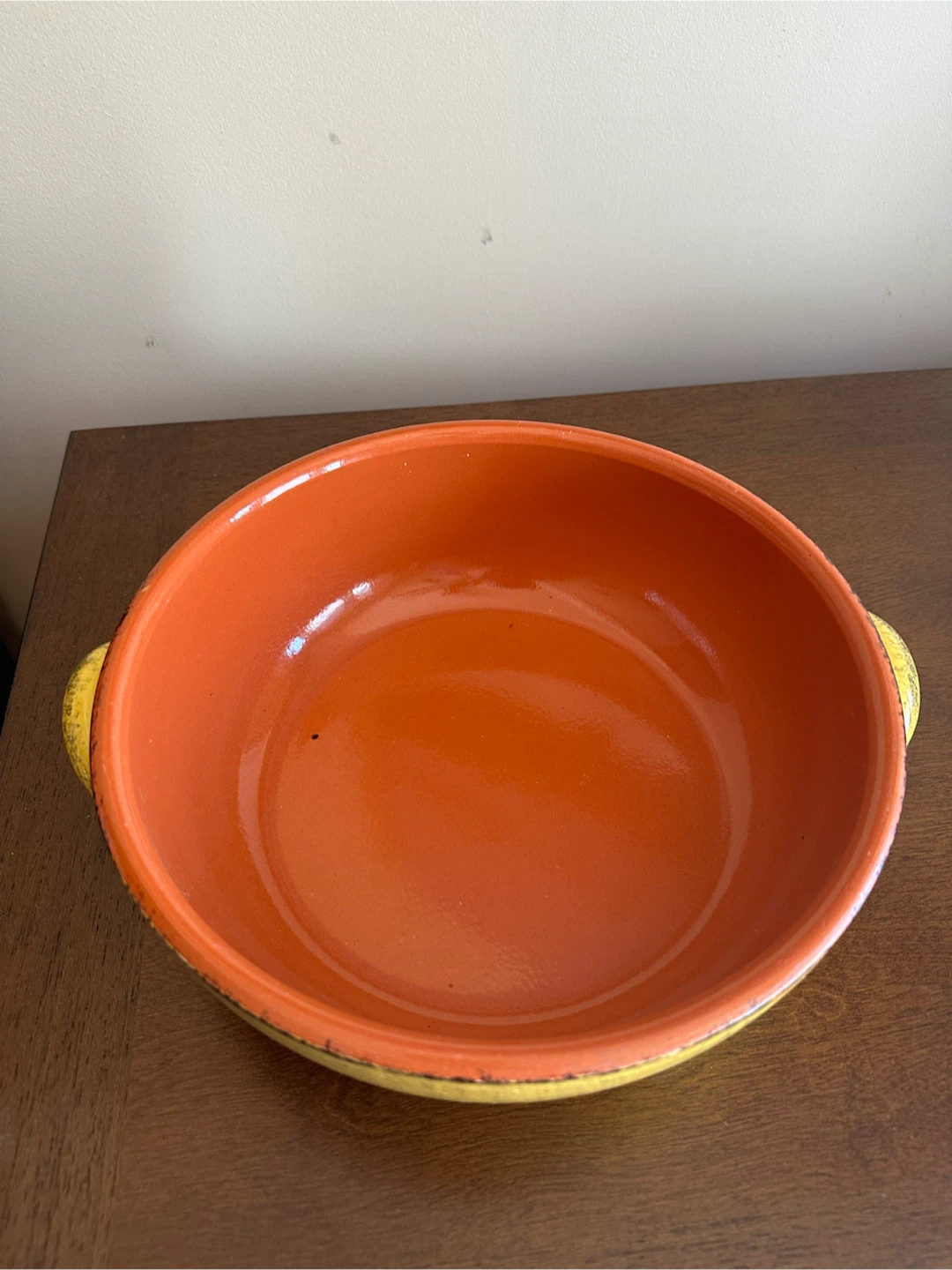 De Silva Yellow Terracotta Casserole Dish - Made in Italy