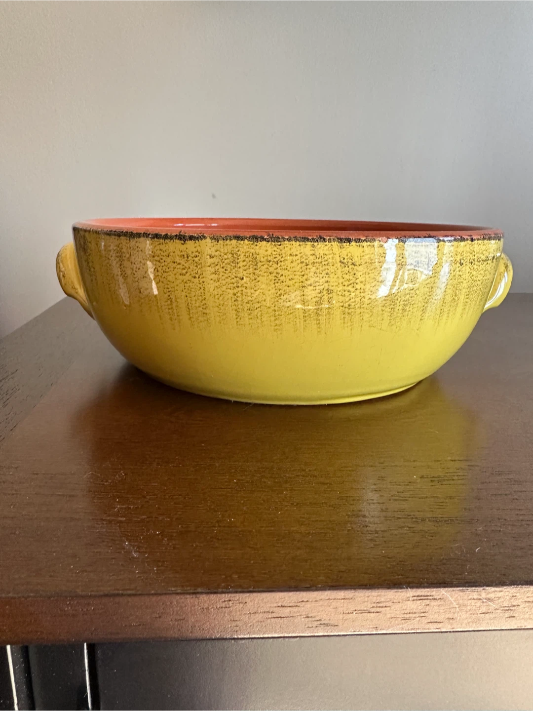 De Silva Yellow Terracotta Casserole Dish - Made in Italy - photo 2