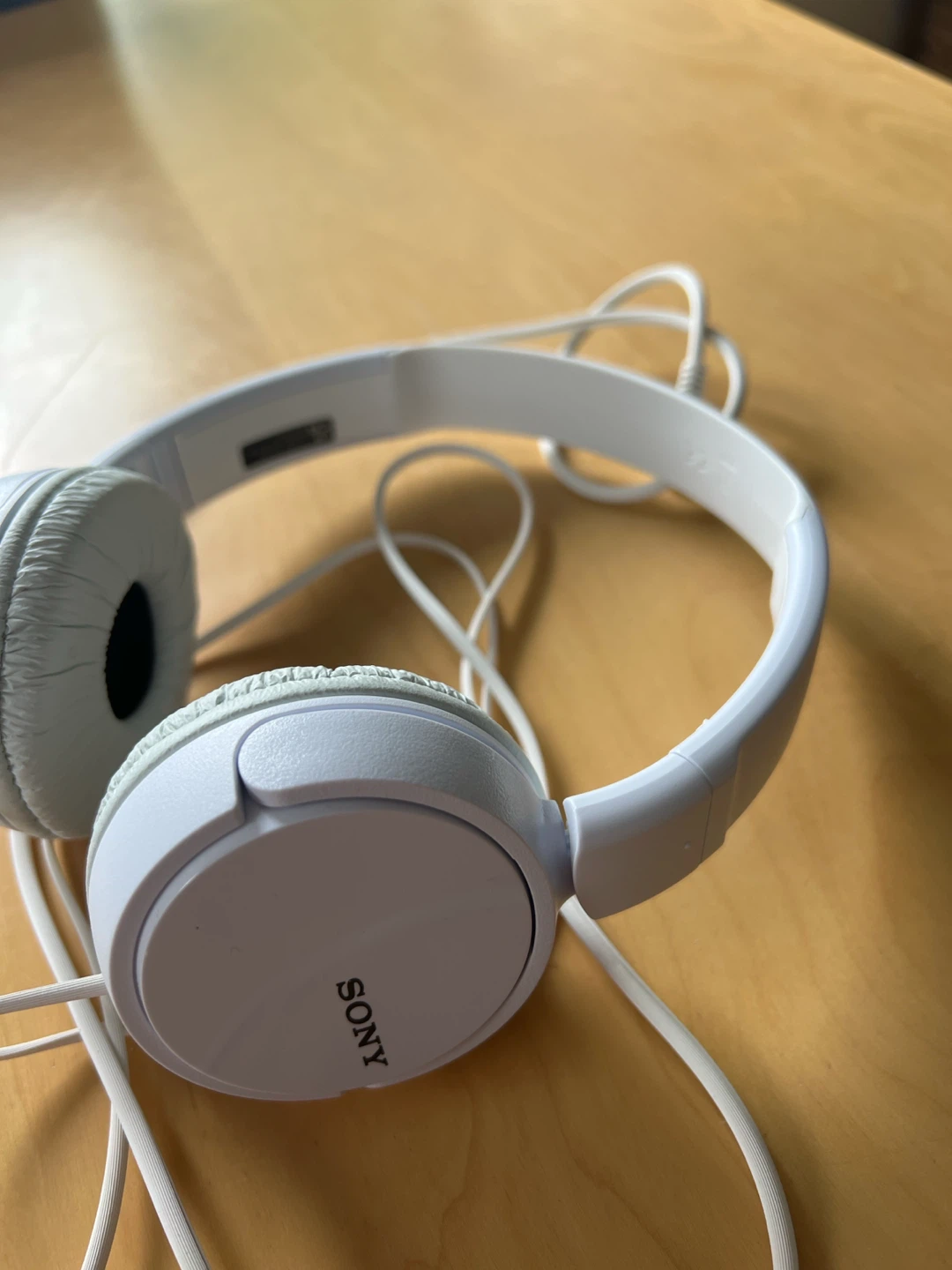 Sony White On-Ear Headphones