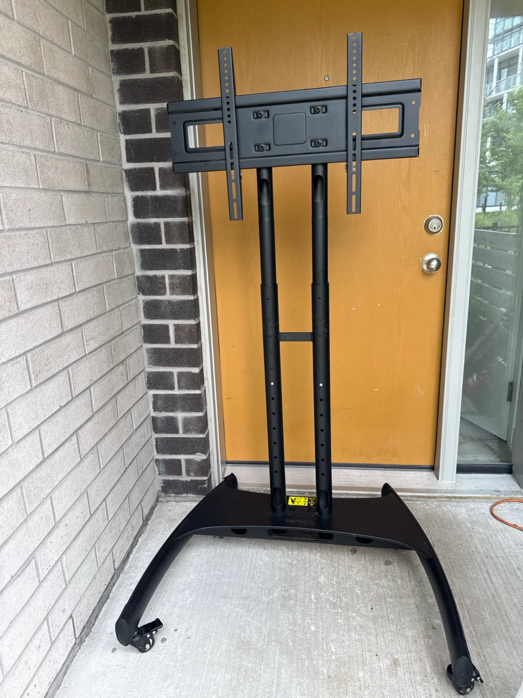 Black Rolling TV Stand