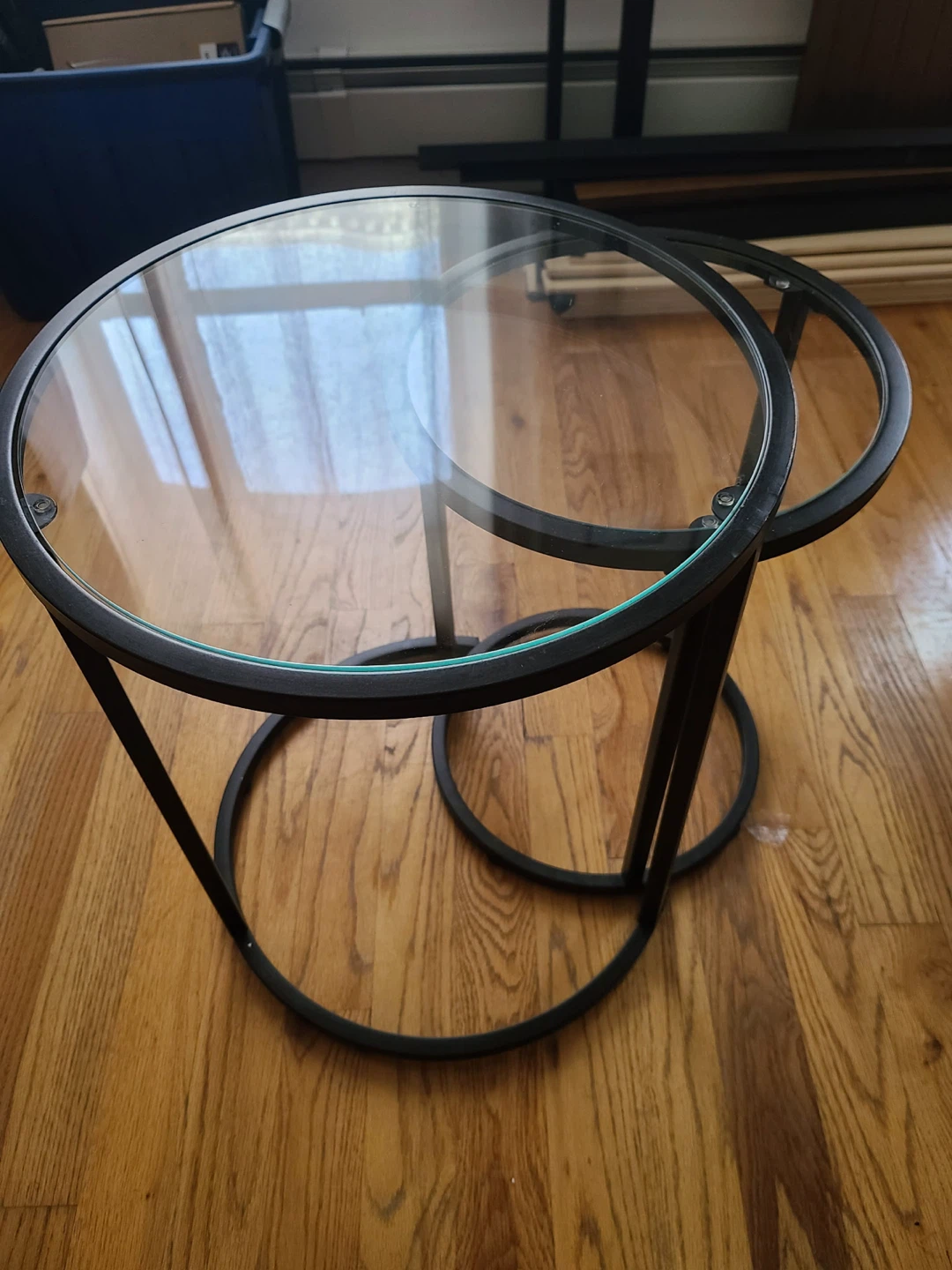 Glass Side Tables Set of 3 - photo 3